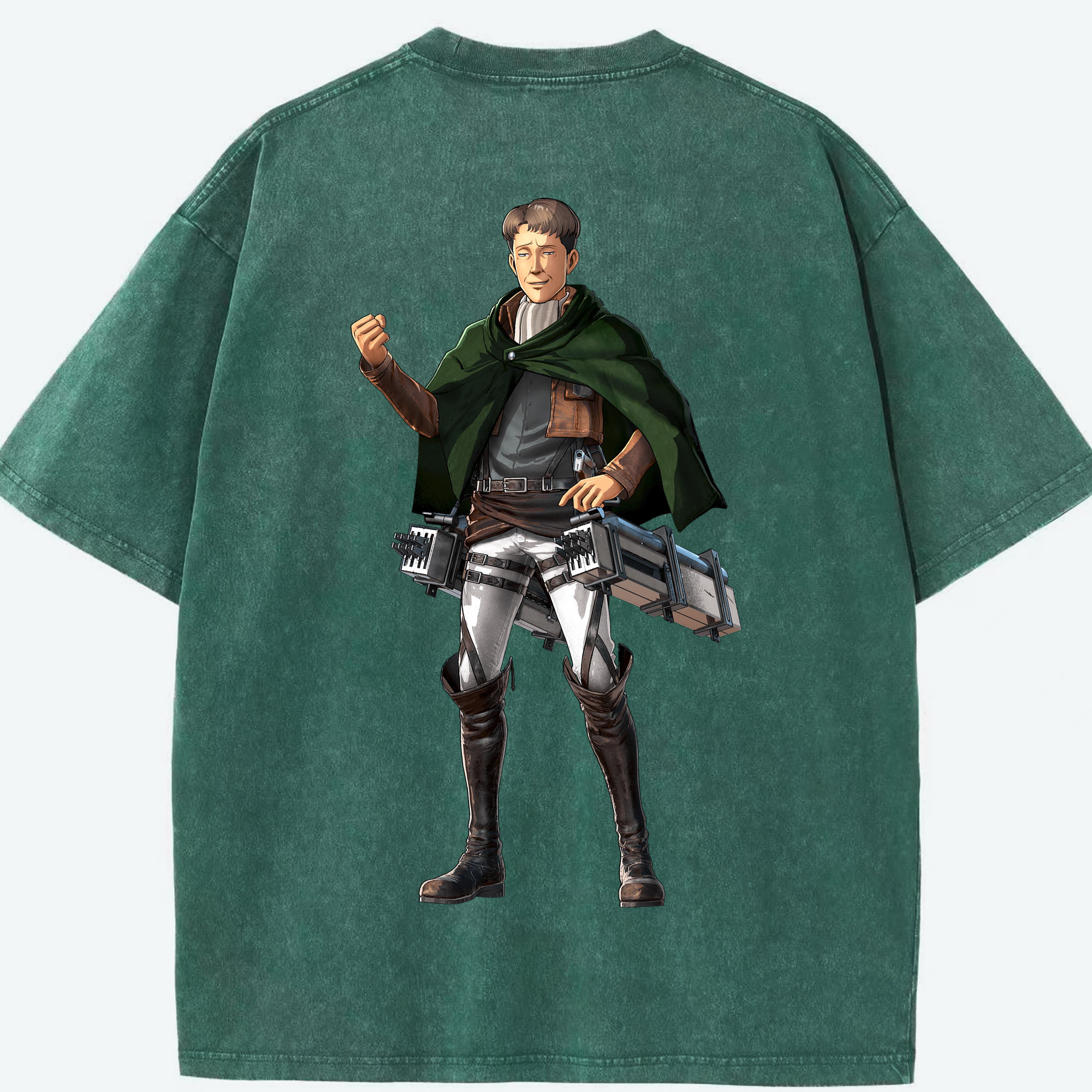 （画像用） 進撃の巨人 Attack on Titan 綿100% ヴィンテージ風 半袖Tシャツ（背面プリント）